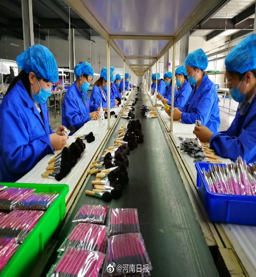 河南鹿邑 化妆刷出口占全国八成以上